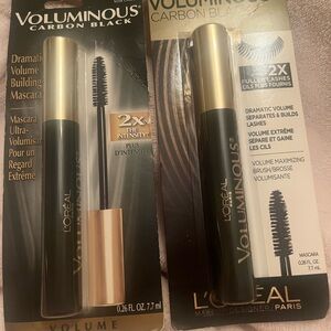 2x L'Oreal Voluminous Mascara Carbon Black